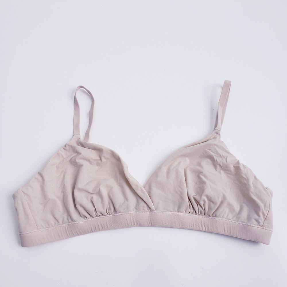 Skims Cream Unlined Mesh Bralette